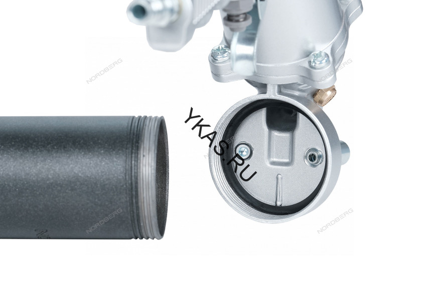 Шприц плунжерный NORDBERG NO3404 для густой смазки (400 мл, поворотная рукоять, кейс + насадки)