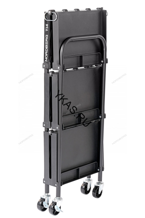 Складная тележка NORDBERG T14 с пластиковыми полками