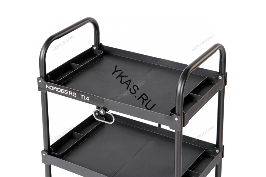 Складная тележка NORDBERG T14 с пластиковыми полками