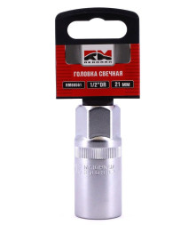 RedMark  Головка свечная 1/2" 21 мм 6 гранная с резиновым фиксатором