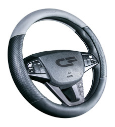 Оплетка на руль CF BRUTAL - М, Чёрный/Серый