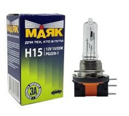 Лампа МАЯК 12V    Н15  15/55W  PGJ23t-1 (1шт)