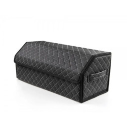 Сумка органайзер в багажник «L» 70х30х30 черный/белый Premium качество