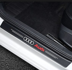 Наклейки защитные на пороги карбон (60см-2шт; 40см-2шт.) 4шт. AUDI