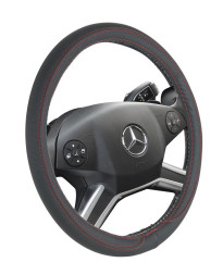 Оплетка на руль CF PORT - М, Чёрный/Красный