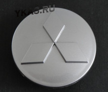 Заглушка (колпачок) на литой диск мод. MITSUBISHI  серебро  ( D60/D50)
