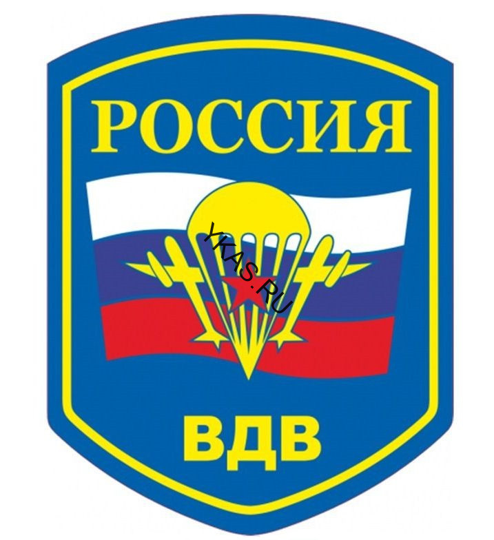 Наклейка "ВДВ"   (13*17см)
