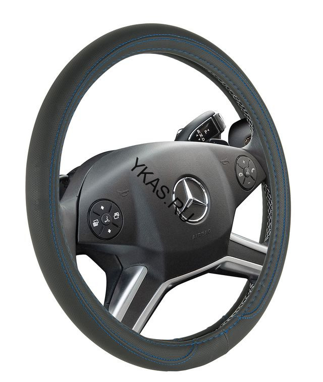 Оплетка на руль   CF  PORT - М,  Чёрный/Синий