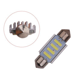 SOLAR Свет-од 12V T11x36 4 SMD 7020 C5W SV8.5 белый