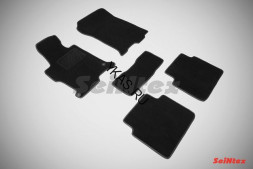 Коврики текстильн. Honda Accord IX c 2012г. /компл.5шт./осн.резин./ LUX