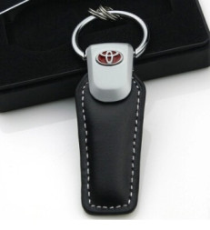 Брелок кожа  трапеция  JEEP  Черный