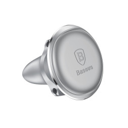Держатель телефона Baseus магнитный (регулировка наклона) металл Серебро 101