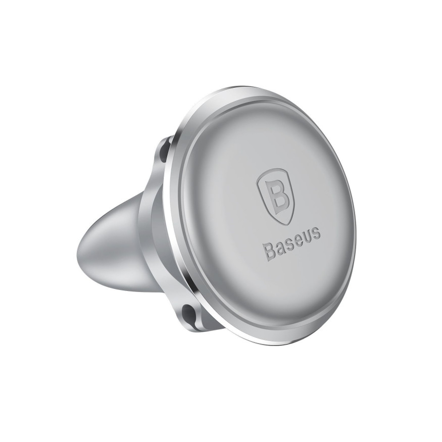 Держатель телефона Baseus  магнитный (регулировка наклона) металл Серебро 101