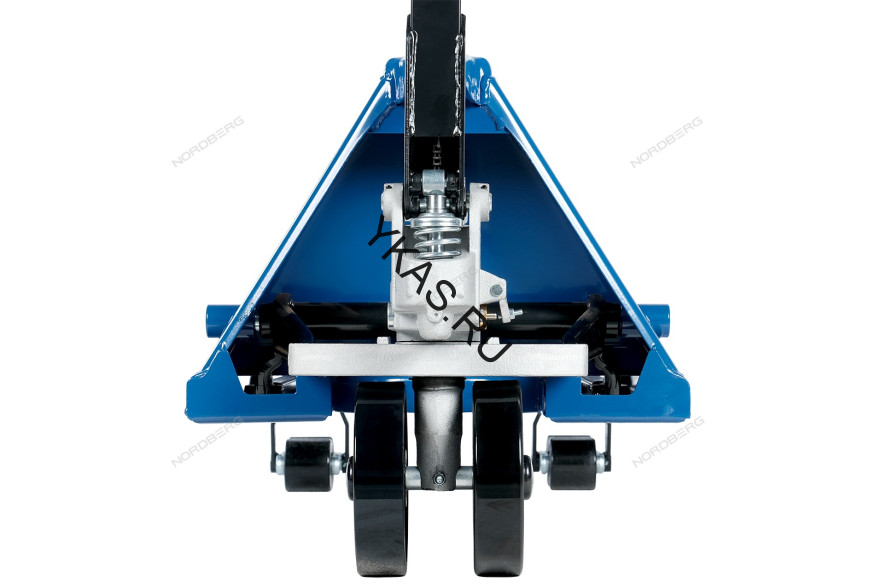 Усиленная тележка складская (рохла) гидравлическая NORDBERG N3901-25 с полиуретановыми колесами