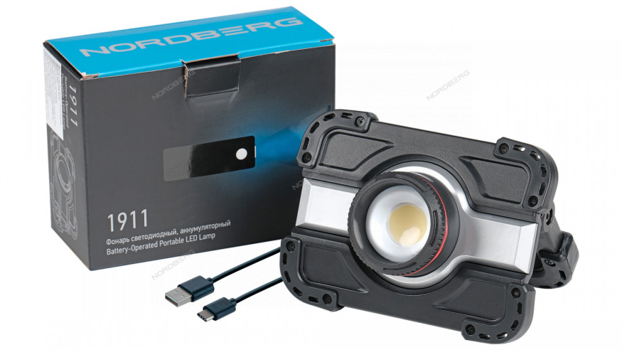 Лампа светодиодная, стационарная, аккумуляторная NORDBERG 1911