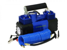 Компрессор  АС 615 МА  двухпоршневой, усиленный с LED фонарем  в КЕЙСЕ