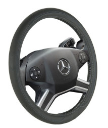 Оплетка на руль CF PORT - М, Чёрный/Тёмн.серый