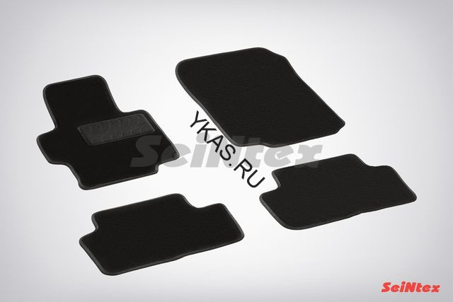 Коврики текстильн. Honda Accord VII 2002-2008г. /компл.5шт./осн.резин./ LUX