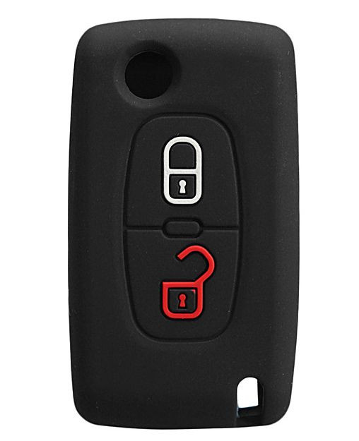 Чехол силиконовый для ключа зажигания  PEUGEOT (две кнопки) №1