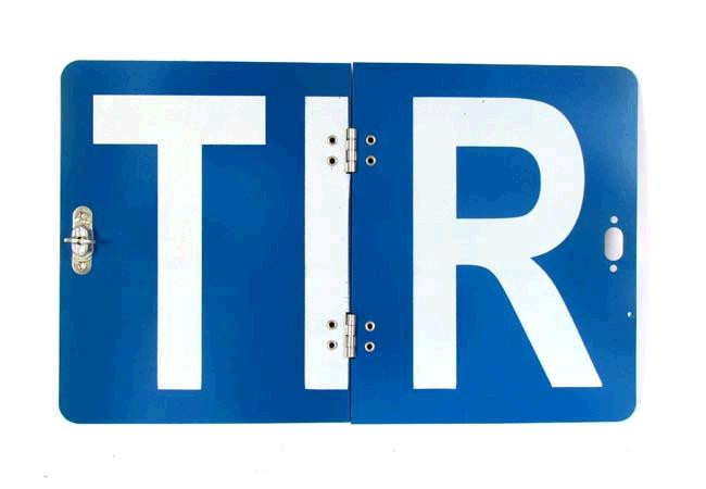 Знак табличка "TIR" складной