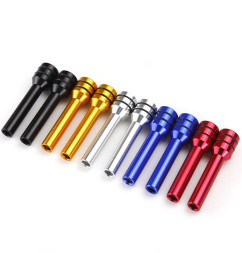 Кнопки блокировки двери алюминий 2шт. черный