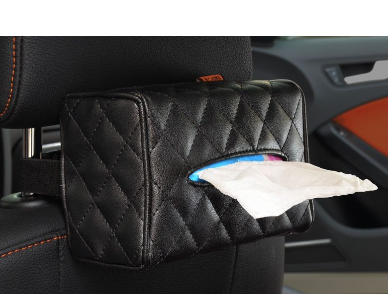 Салфетница Carlife экокожа 16x11.5x7см