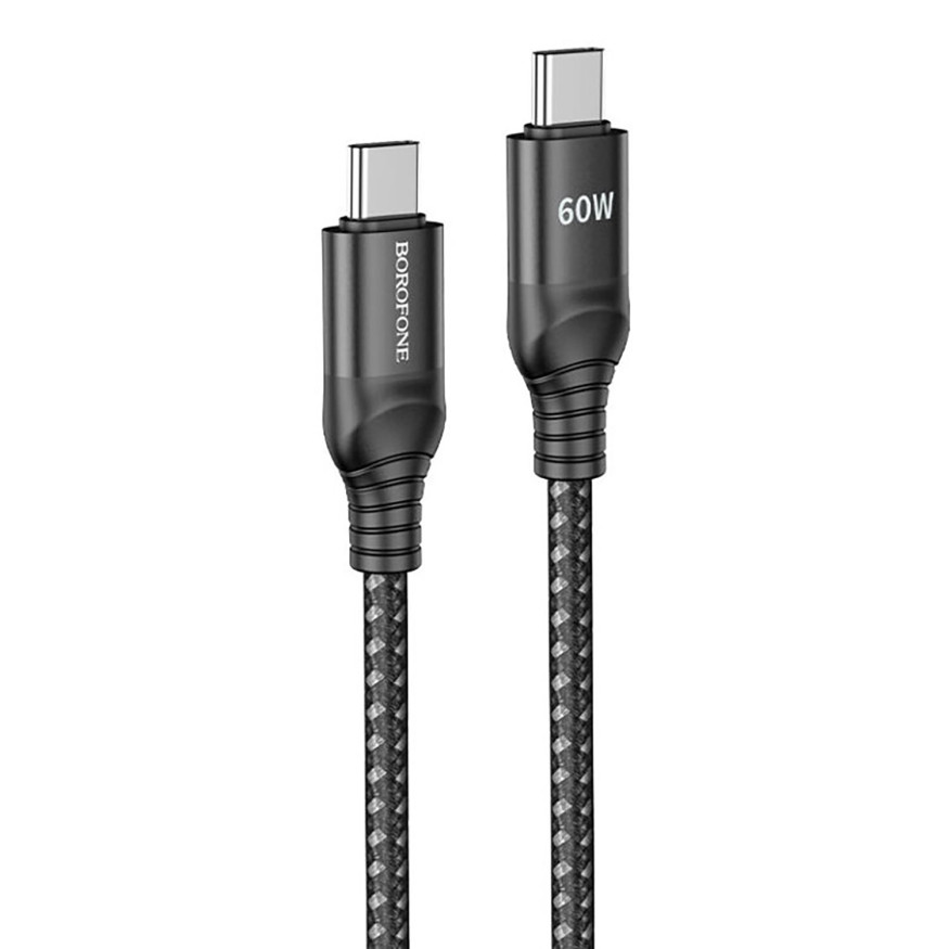 Кабель Borofone  Type-C - Type-C  (1м)  черный BX56