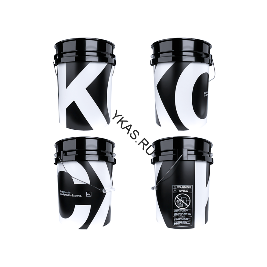 Detailing Bucket Set consistign of Bucket, Lid &amp; Grit Guard - Ведро для мойки автомобиля с крышкой и пескоотделителем 9998229