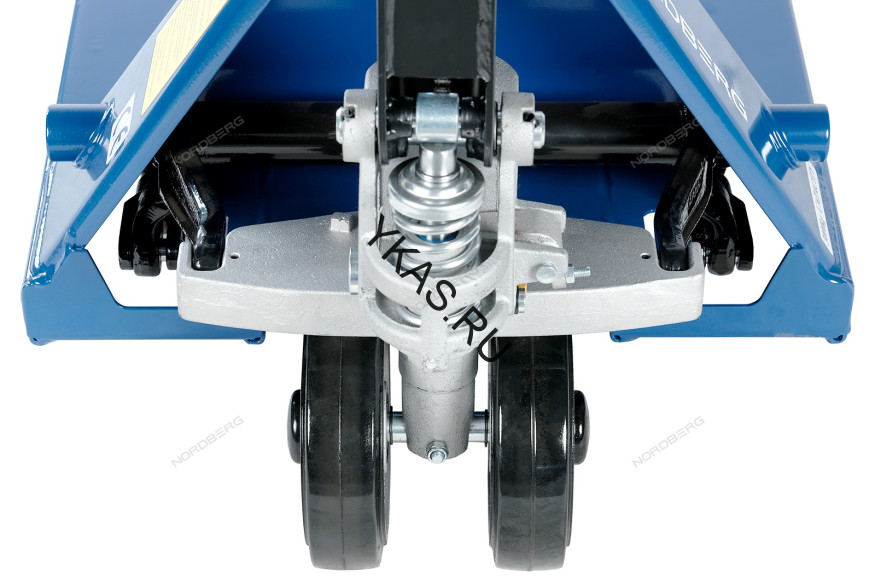 Тележка складская (рохла) гидравлическая NORDBERG N3902-30R с резиновыми колесами