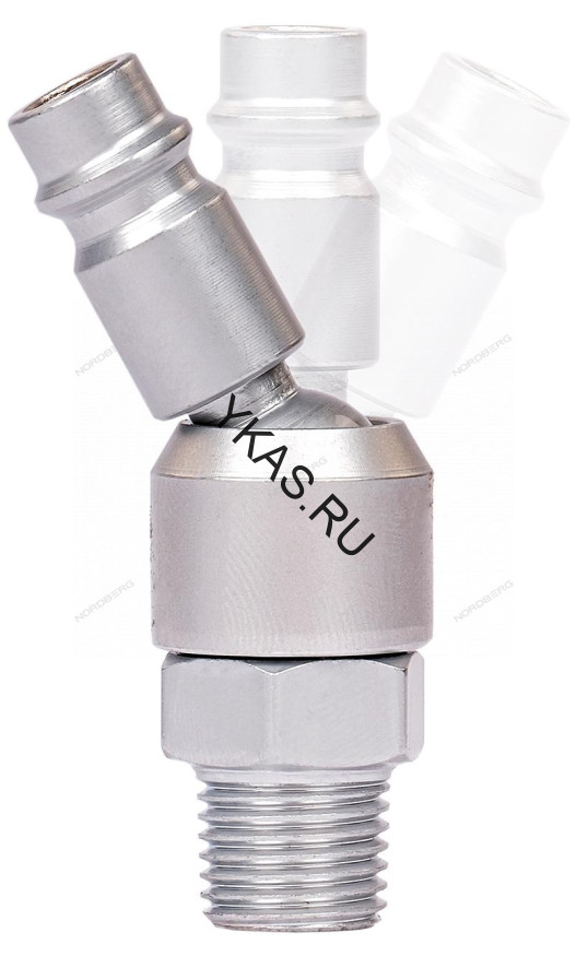 Переходник быстросъемный шарнирный NORDBERG NPM22S ("папа" - резьба М1/4")