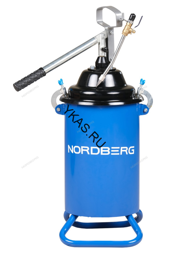 Установка для раздачи густой смазки ручная NORDBERG N5012 (12 л) 