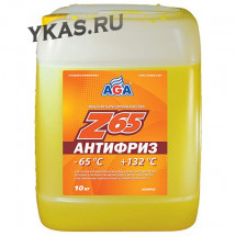 AGA 044Z Антифриз 10литр., желтый , -65С