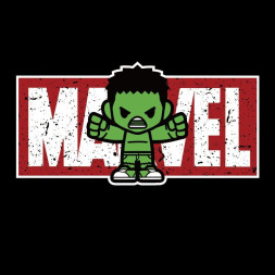 Наклейка  MARVEL Халк 20x10см