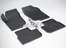 Коврики резиновые Peugeot 207 с 2006г- СЕТКА