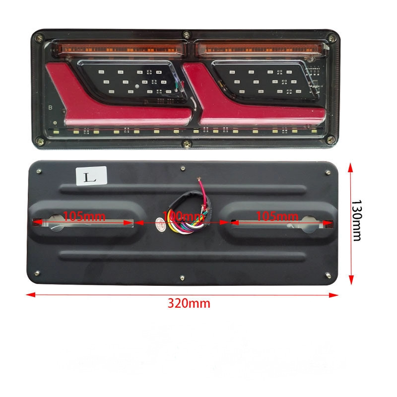 Фонарь задний LED 320*130мм 21W, 24V (комплект 2шт)