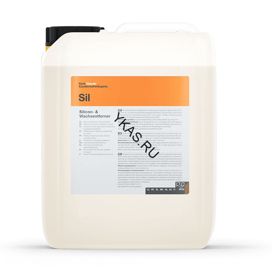 SILICON- &amp; WACHSENTFERNER WASSERLOSLICH - Растворитель на спиртовой основе, (5 л). 207005
