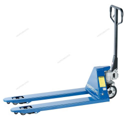 Усиленная тележка складская (рохла) гидравлическая NORDBERG N3901-25R с резиновыми колесами