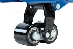 Усиленная тележка складская (рохла) гидравлическая NORDBERG N3901-25R с резиновыми колесами