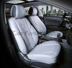 Накидки Фронт  «BALATON»  Серый/Серый/Серый  (экокожа)