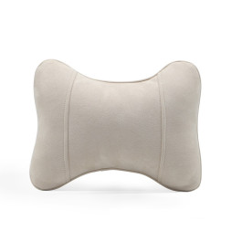 Подголовник-подушка  Carlife "косточка"  алькантара  Бежевый