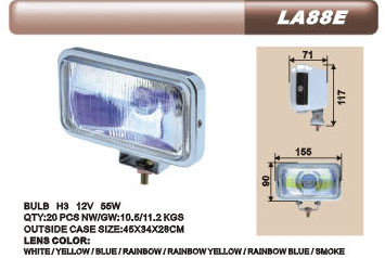 Фары доп. DLAA 88 EW хром 1шт