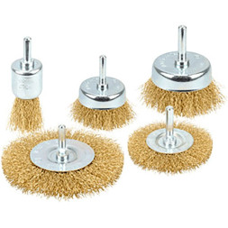 М5. Набор металлических щёток для УШМ 8пр.(5 щёток) (плоские/проволока)