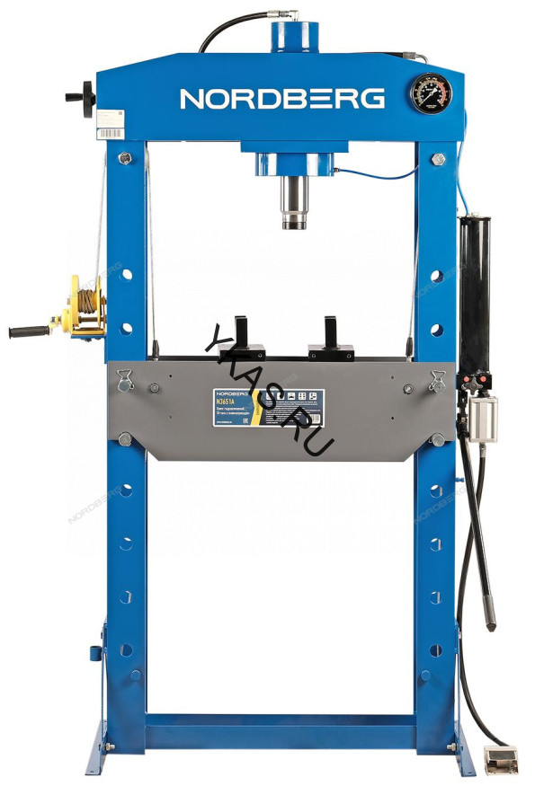 Напольный пресс NORDBERG N3651A с пневмоприводом и педалью
