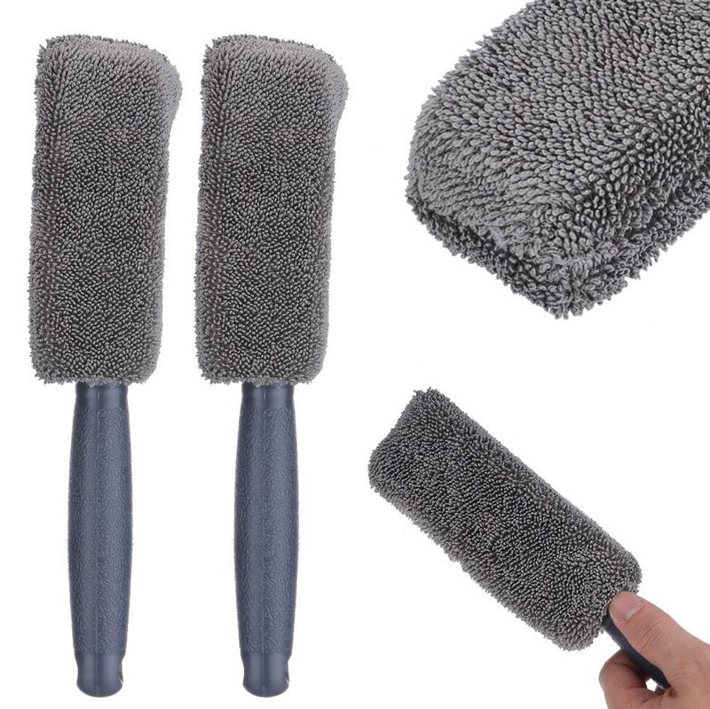 Микрофибра - щетка 28см серый