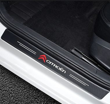 Наклейки защитные на пороги  карбон (60см-2шт; 40см-2шт.)  4шт.  CITROEN