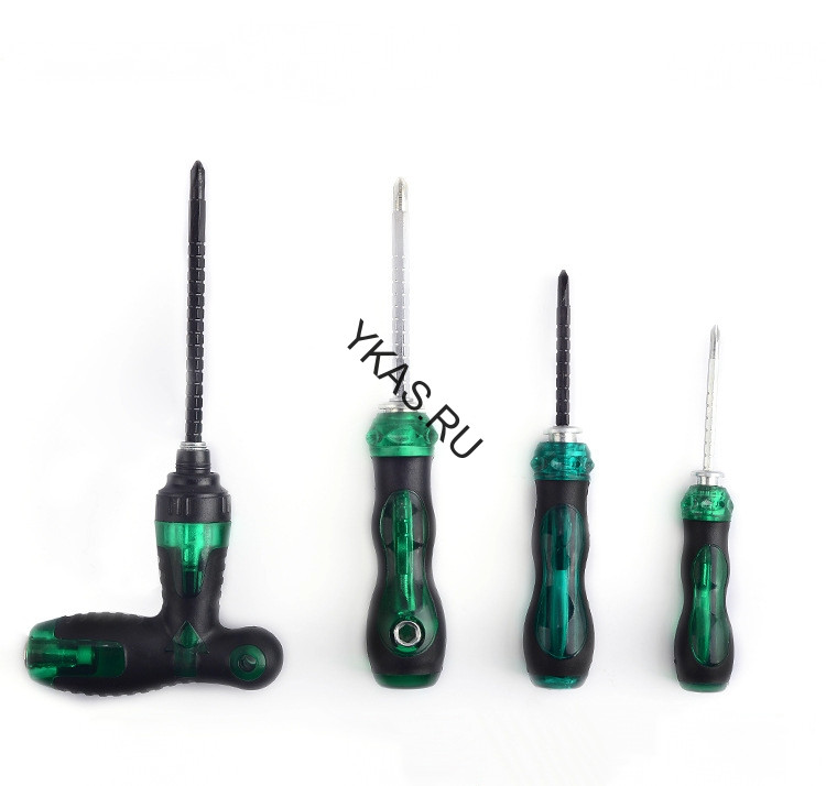 Отвертка с трещеткой, Г-образная