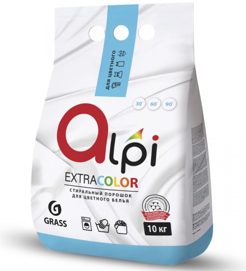 GRASS  Средство для стирки. Порошок для цветных вещей  "Alpi Expert"  10кг.