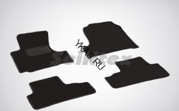 Коврики текстильн. Honda CR-V III 2006-2012г. /компл.5шт./осн.резин./ LUX