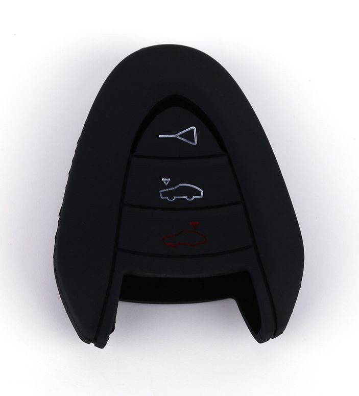 Чехол силиконовый для ключа зажигания  PORSCHE (три кнопки) №1