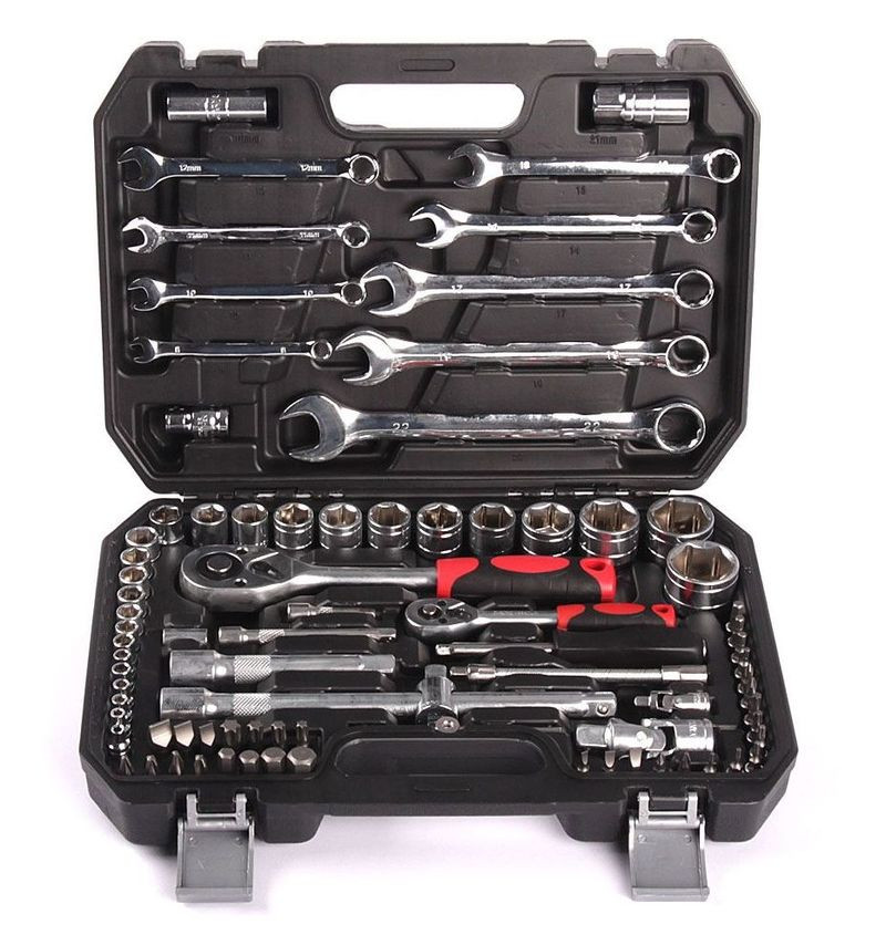 DC Набор инструмента 1/4" &amp; 1/2",  82 предмета  (6 гр.)